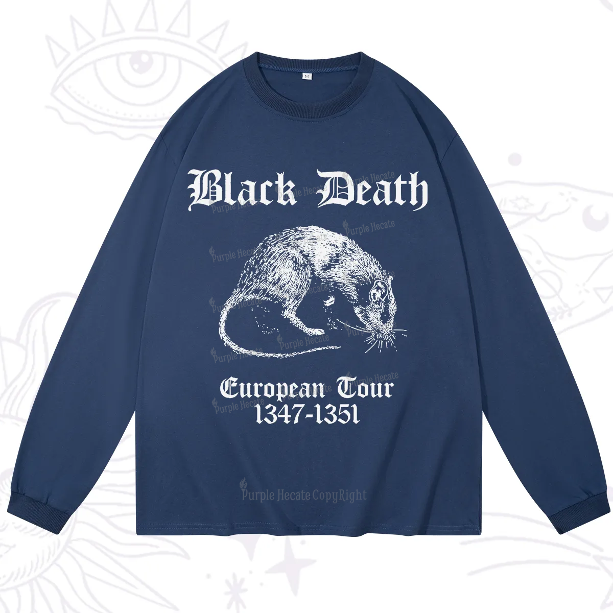 Purplehecate Black Death European Tour Long Sleeve T-Shirt
