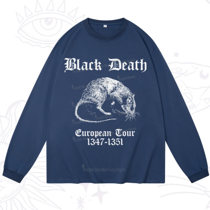 Purplehecate Black Death European Tour Long Sleeve T-Shirt