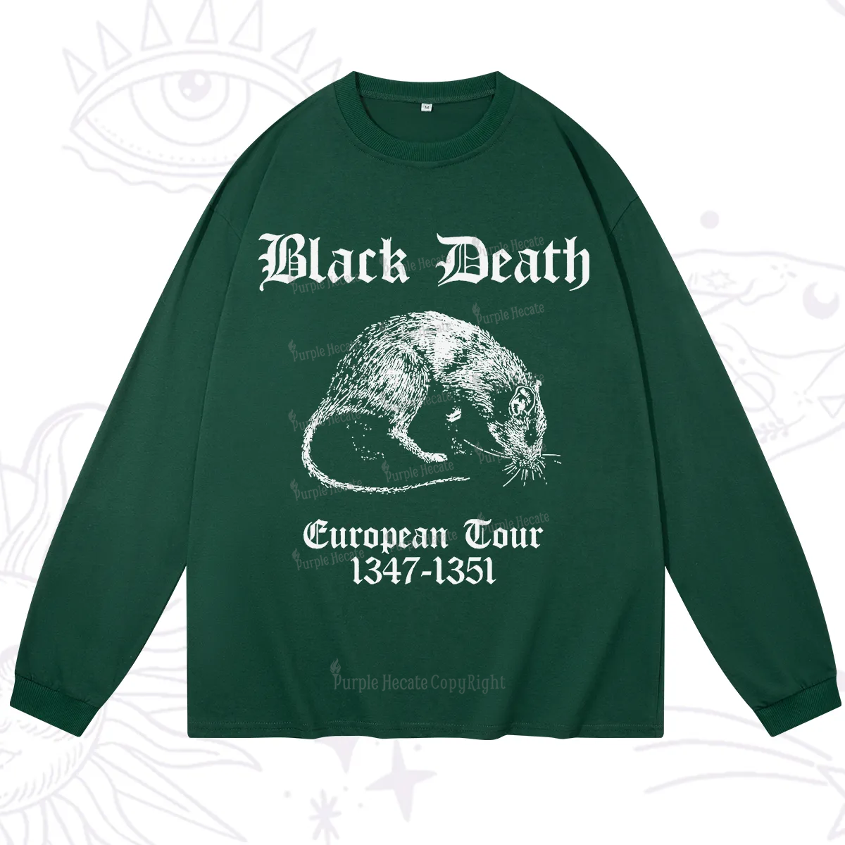 Purplehecate Black Death European Tour Long Sleeve T-Shirt