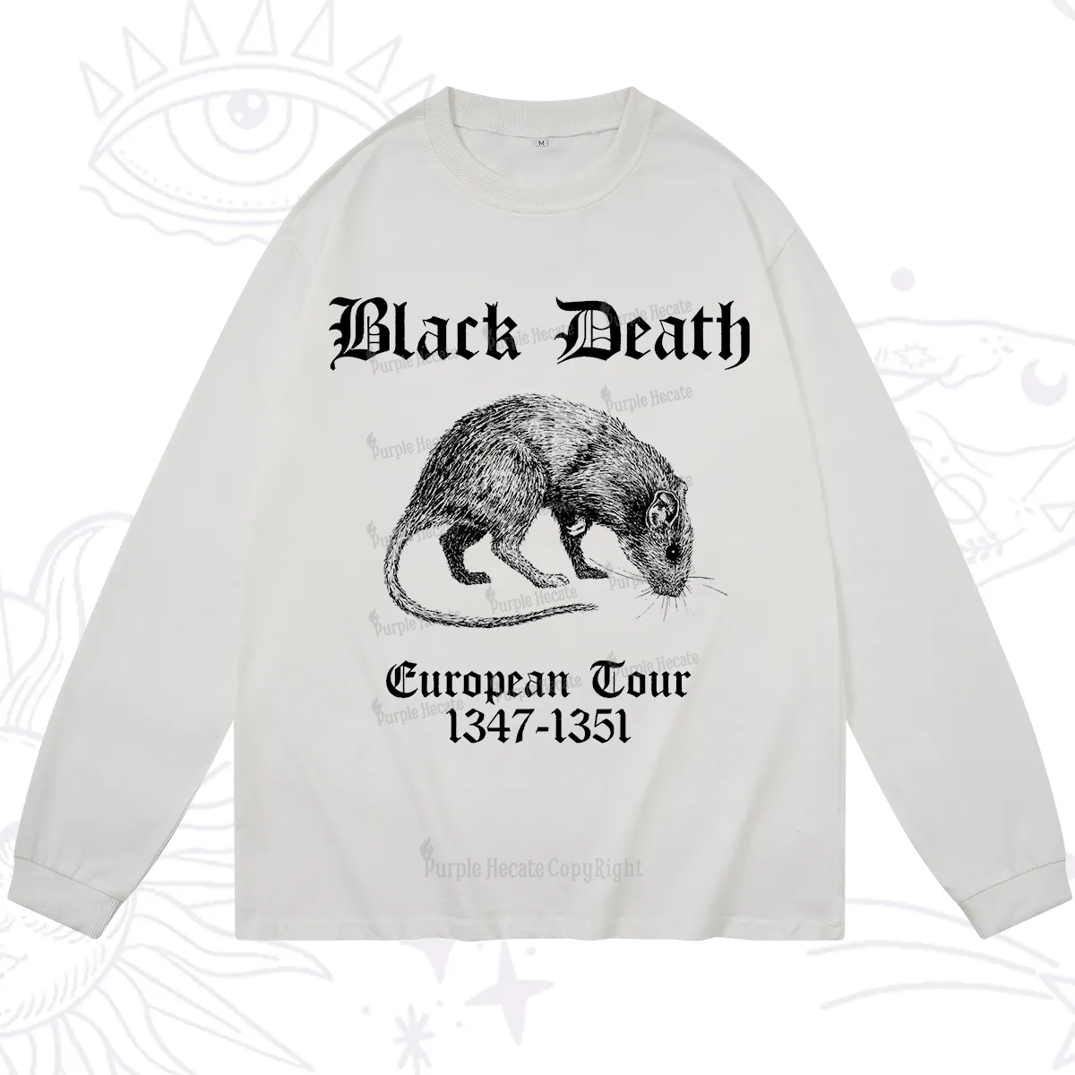 Purplehecate Black Death European Tour Long Sleeve T-Shirt