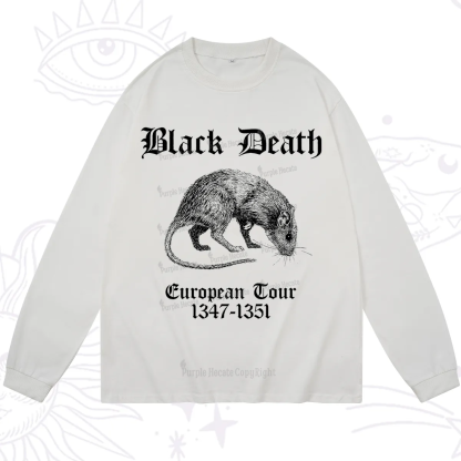 Purplehecate Black Death European Tour Long Sleeve T-Shirt