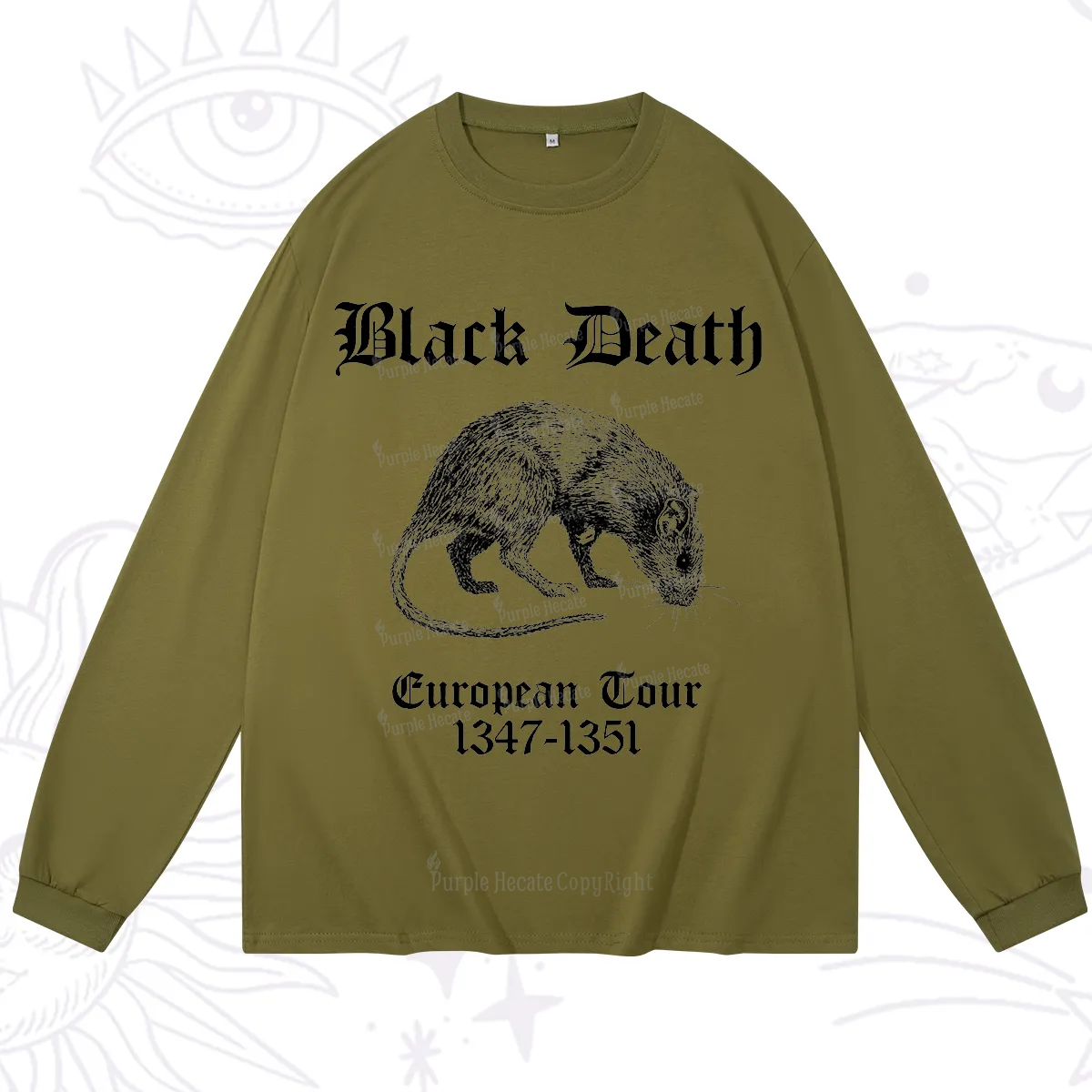 Purplehecate Black Death European Tour Long Sleeve T-Shirt
