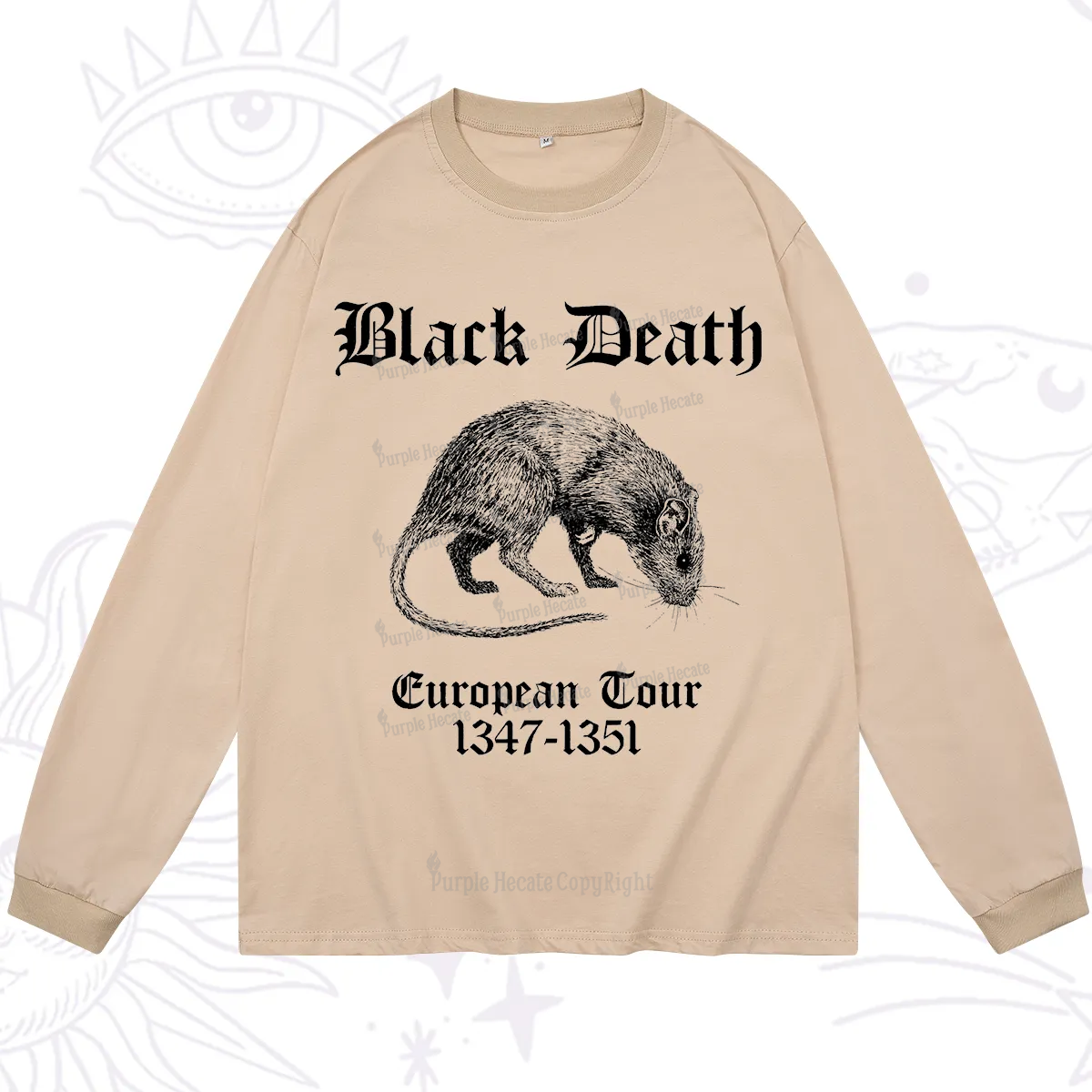 Purplehecate Black Death European Tour Long Sleeve T-Shirt