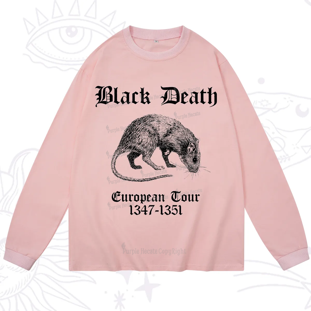Purplehecate Black Death European Tour Long Sleeve T-Shirt