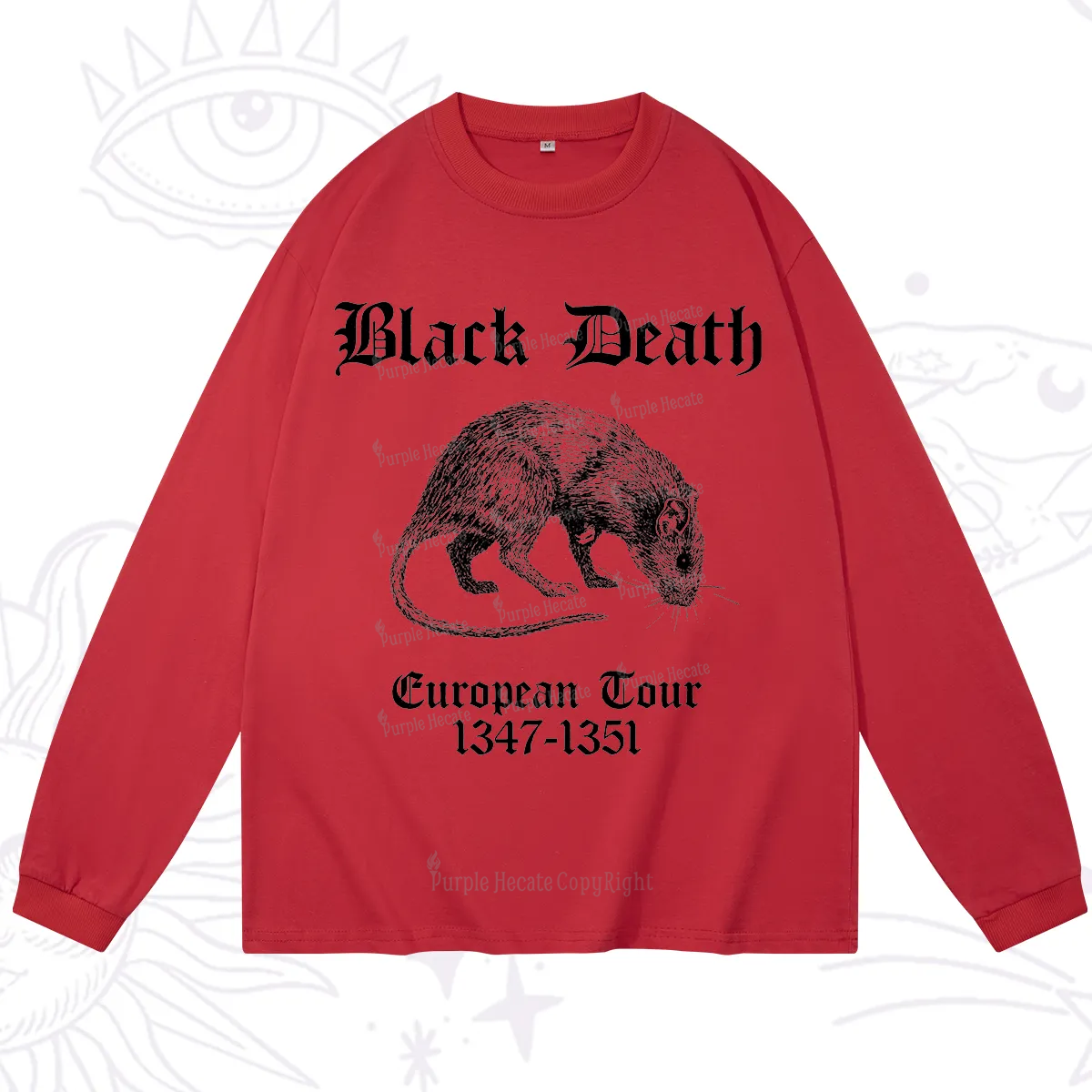 Purplehecate Black Death European Tour Long Sleeve T-Shirt