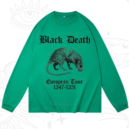 Purplehecate Black Death European Tour Long Sleeve T-Shirt
