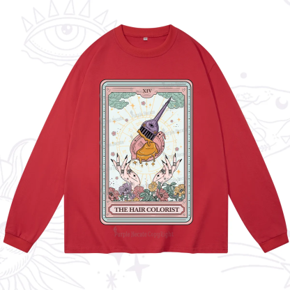 Purplehecate The Hail Colorist Tarot Card Long Sleeve T-Shirt