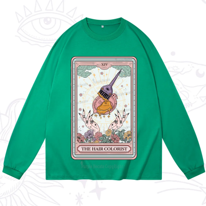 Purplehecate The Hail Colorist Tarot Card Long Sleeve T-Shirt
