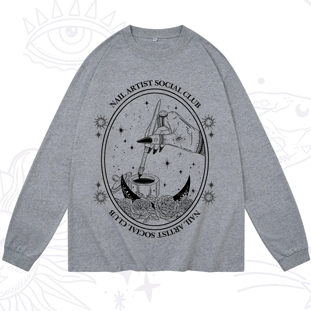 Purplehecate Nail Artist Social Club Long Sleeve T-Shirt