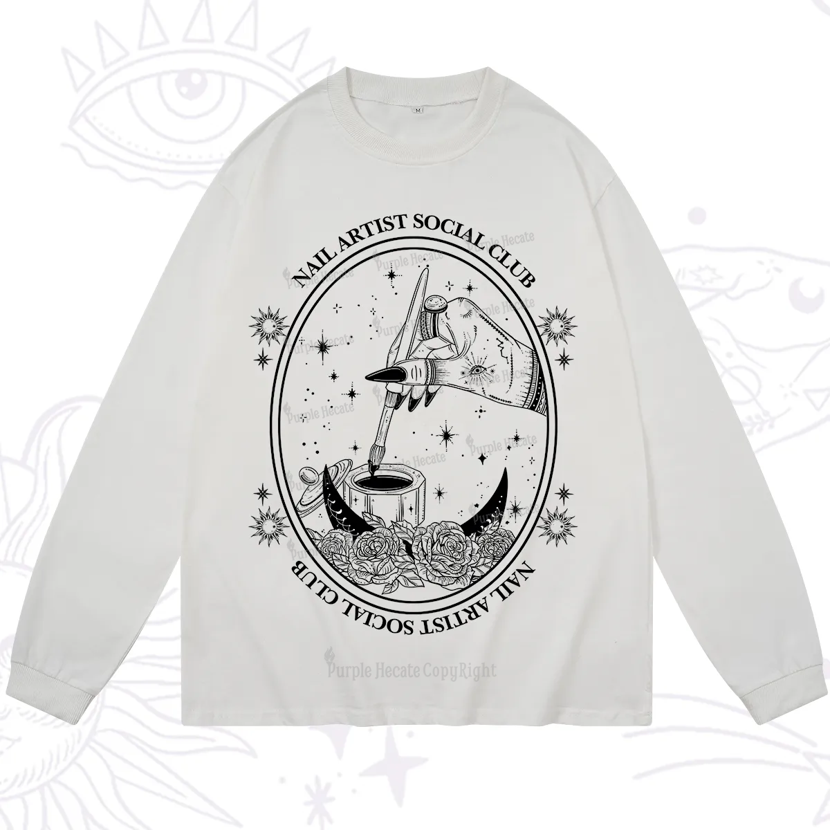 Purplehecate Nail Artist Social Club Long Sleeve T-Shirt