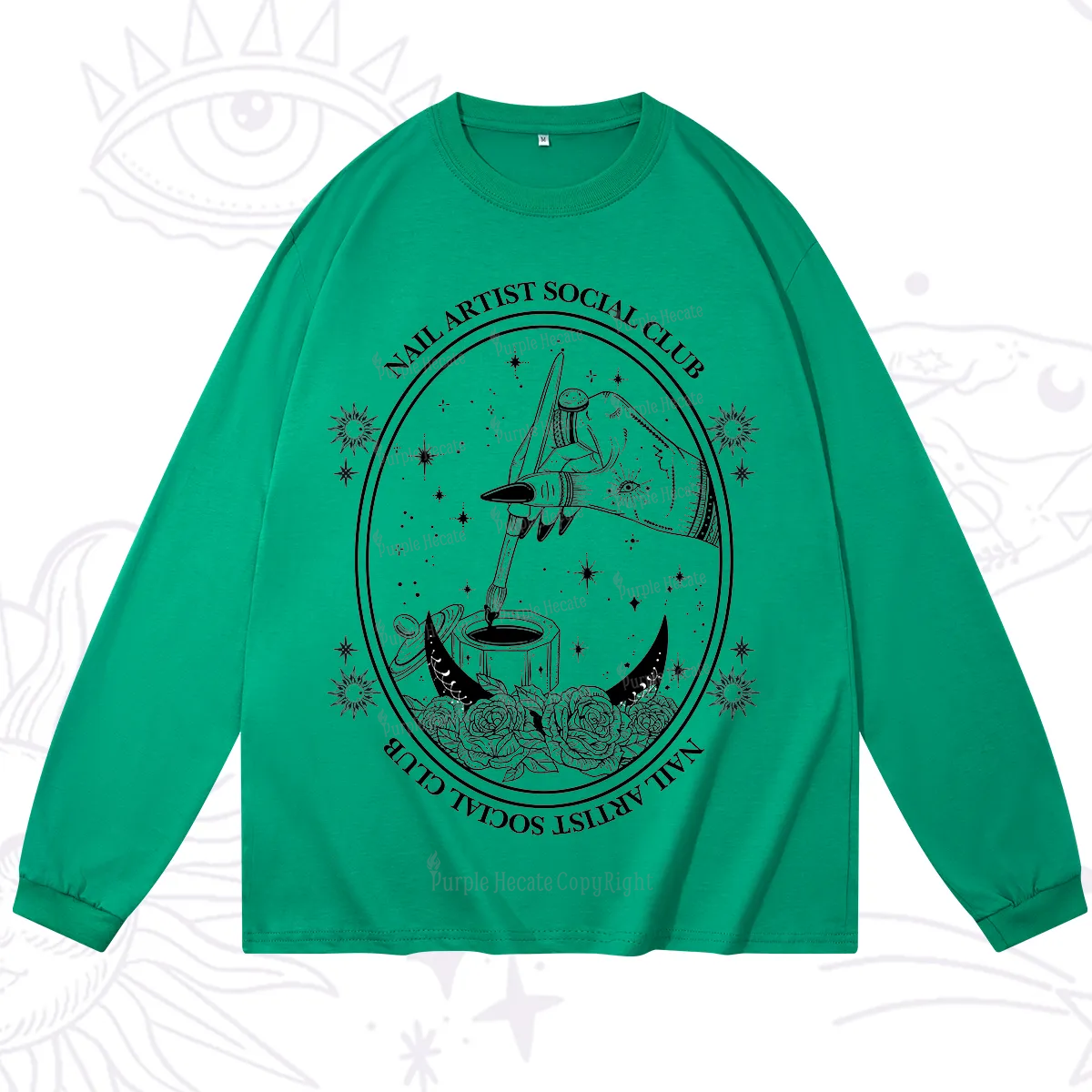 Purplehecate Nail Artist Social Club Long Sleeve T-Shirt