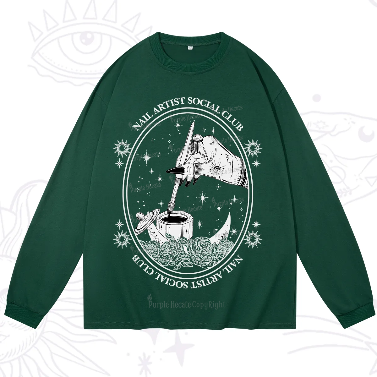 Purplehecate Nail Artist Social Club Long Sleeve T-Shirt