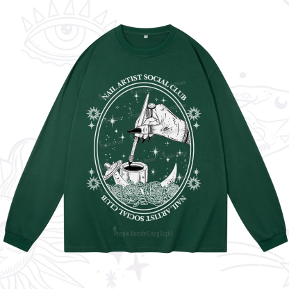 Purplehecate Nail Artist Social Club Long Sleeve T-Shirt