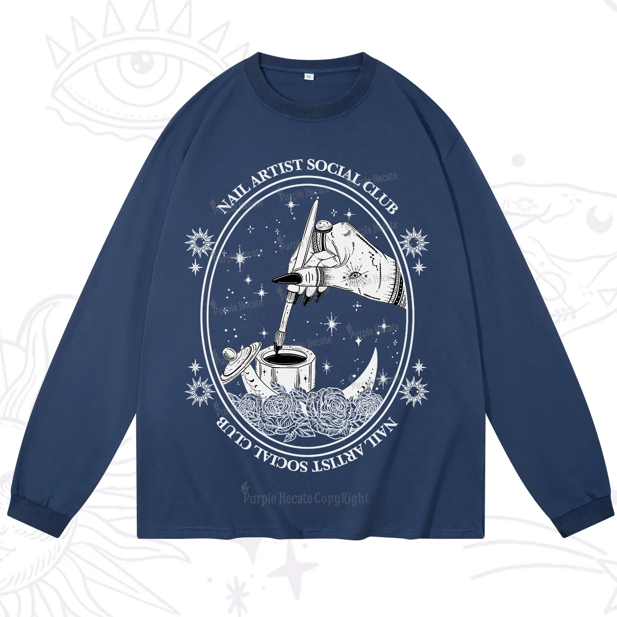 Purplehecate Nail Artist Social Club Long Sleeve T-Shirt