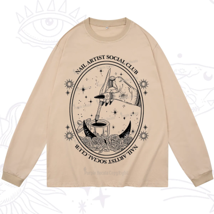 Purplehecate Nail Artist Social Club Long Sleeve T-Shirt