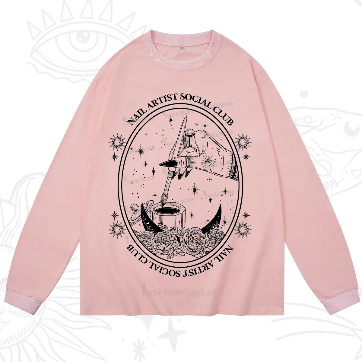 Purplehecate Nail Artist Social Club Long Sleeve T-Shirt
