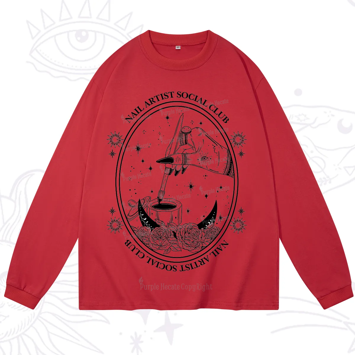 Purplehecate Nail Artist Social Club Long Sleeve T-Shirt