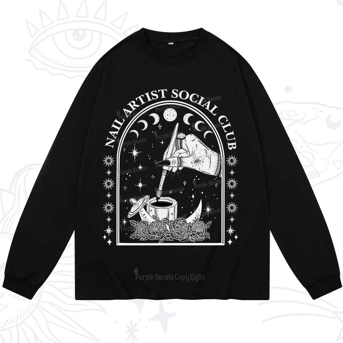 Purplehecate Nail Artist Club Collective Long Sleeve T-Shirt
