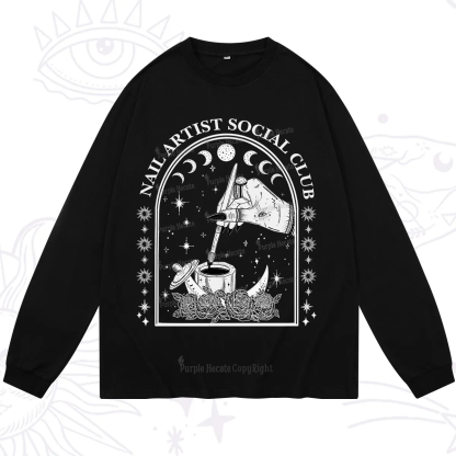 Purplehecate Nail Artist Club Collective Long Sleeve T-Shirt