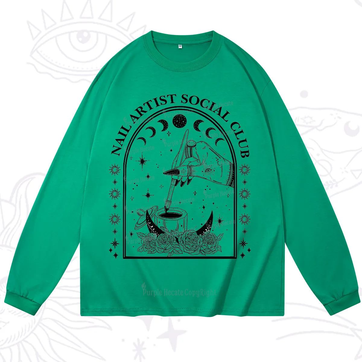 Purplehecate Nail Artist Club Collective Long Sleeve T-Shirt