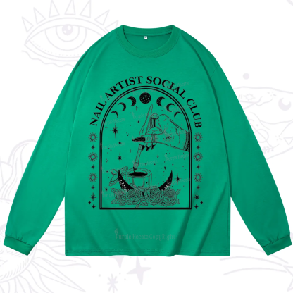 Purplehecate Nail Artist Club Collective Long Sleeve T-Shirt