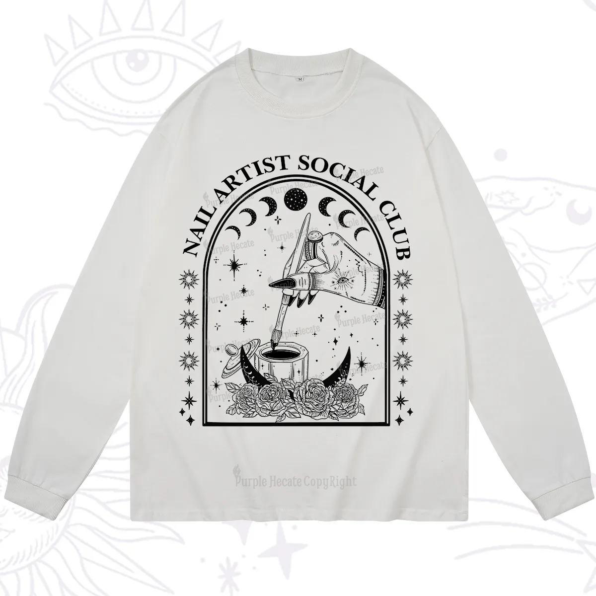 Purplehecate Nail Artist Club Collective Long Sleeve T-Shirt