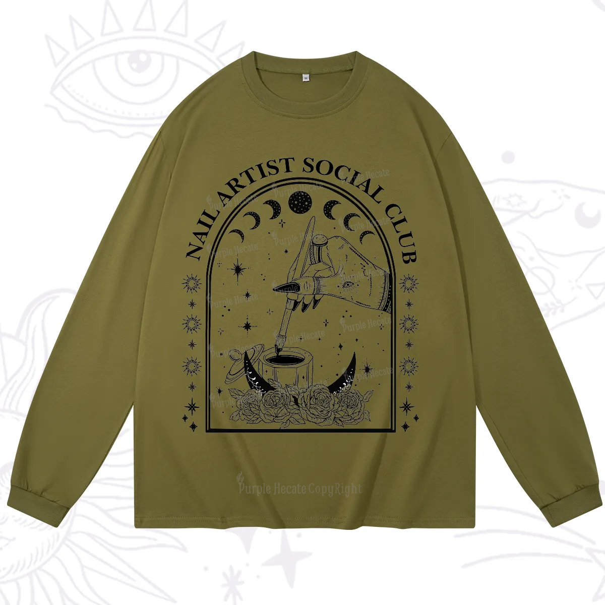 Purplehecate Nail Artist Club Collective Long Sleeve T-Shirt