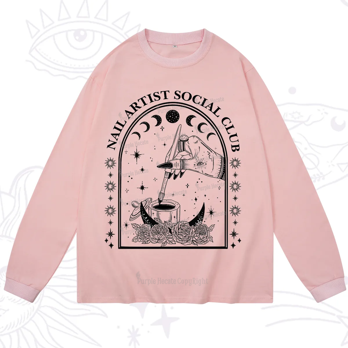 Purplehecate Nail Artist Club Collective Long Sleeve T-Shirt
