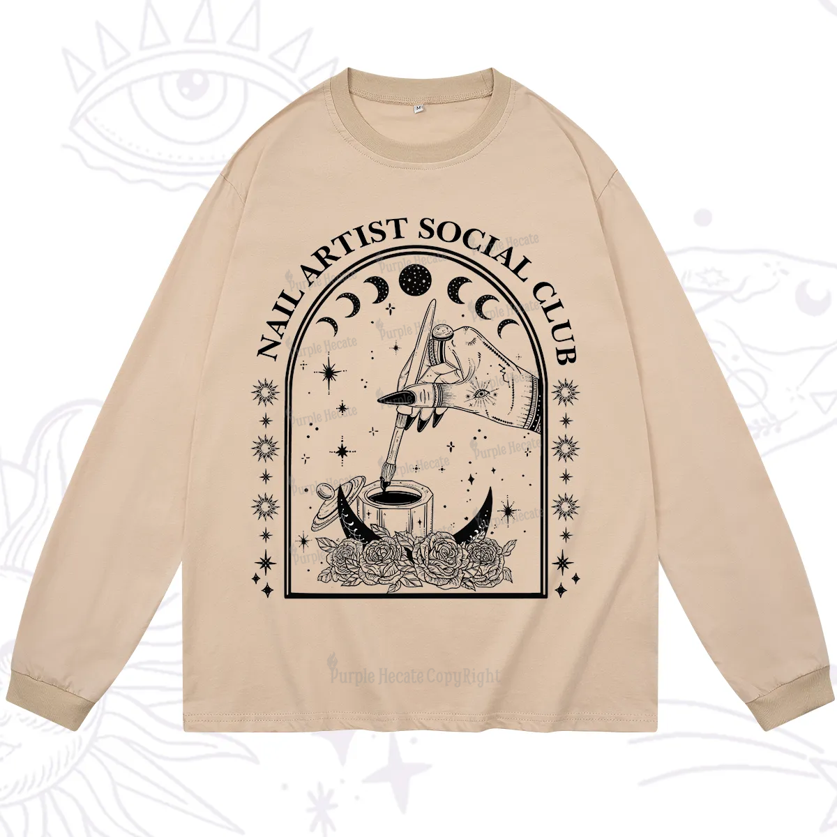 Purplehecate Nail Artist Club Collective Long Sleeve T-Shirt