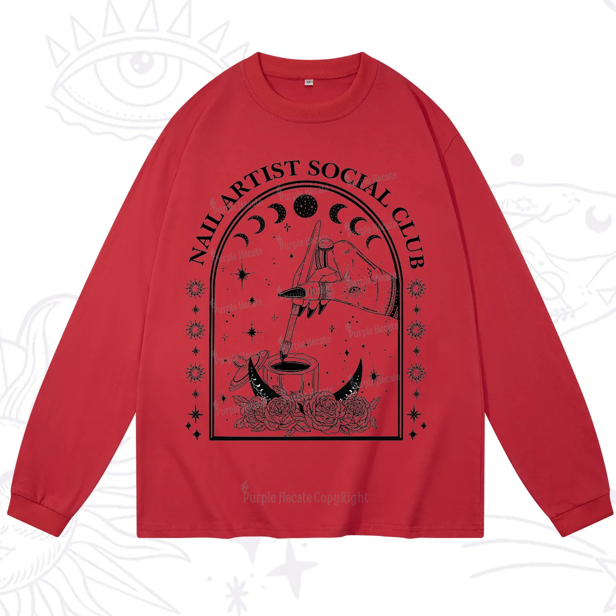Purplehecate Nail Artist Club Collective Long Sleeve T-Shirt