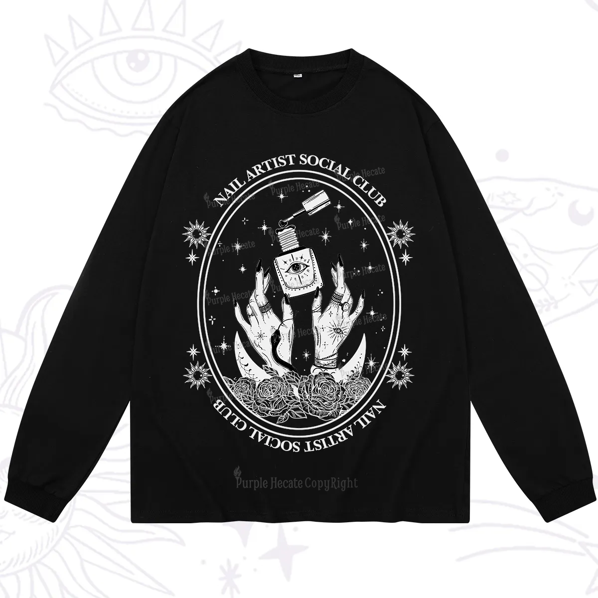 Purplehecate Nail Artist Club Long Sleeve T-Shirt