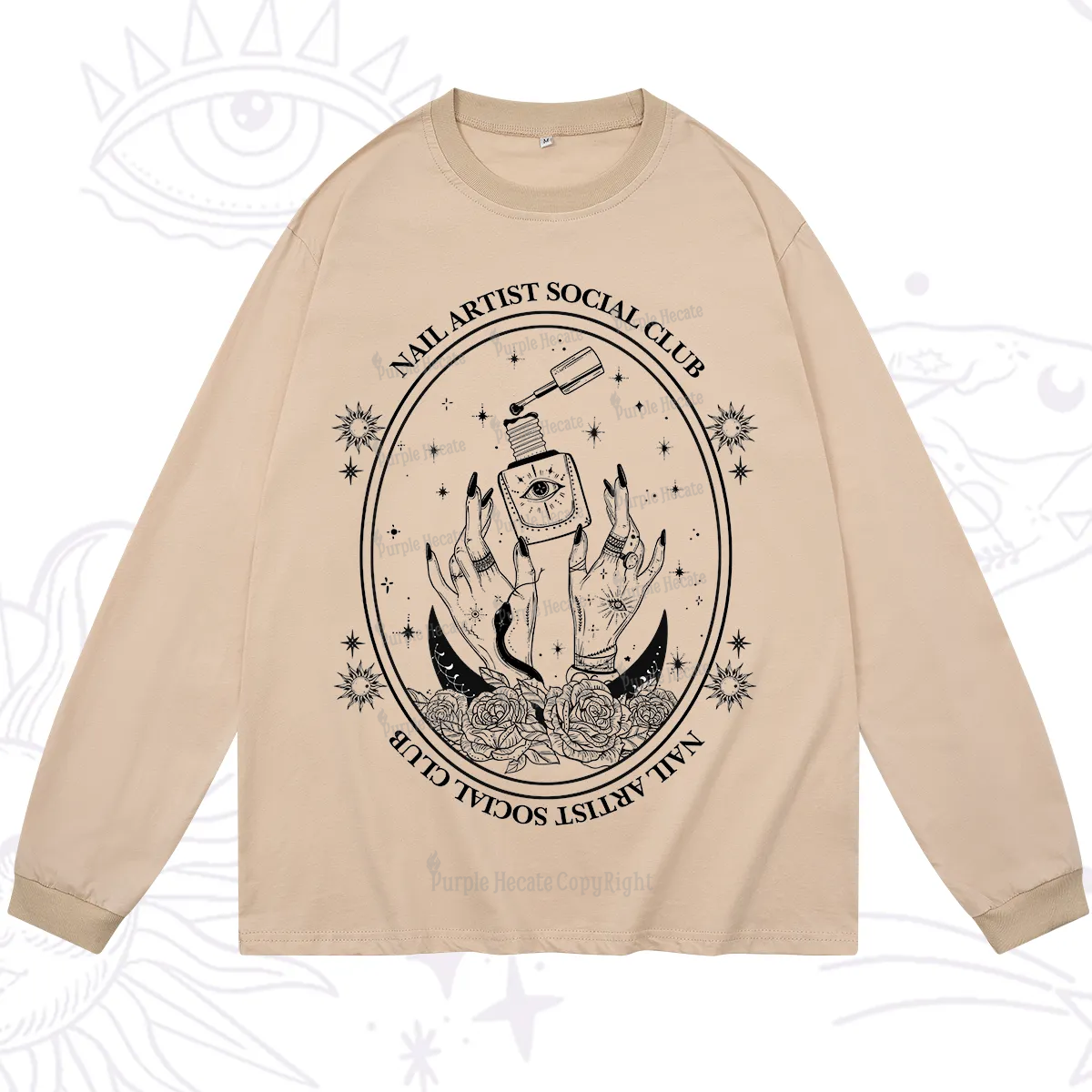 Purplehecate Nail Artist Club Long Sleeve T-Shirt