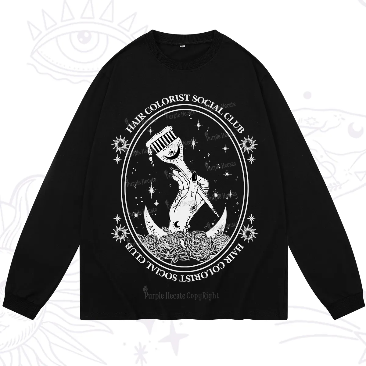 Purplehecate Hair Colorist Social Club Long Sleeve T-Shirt
