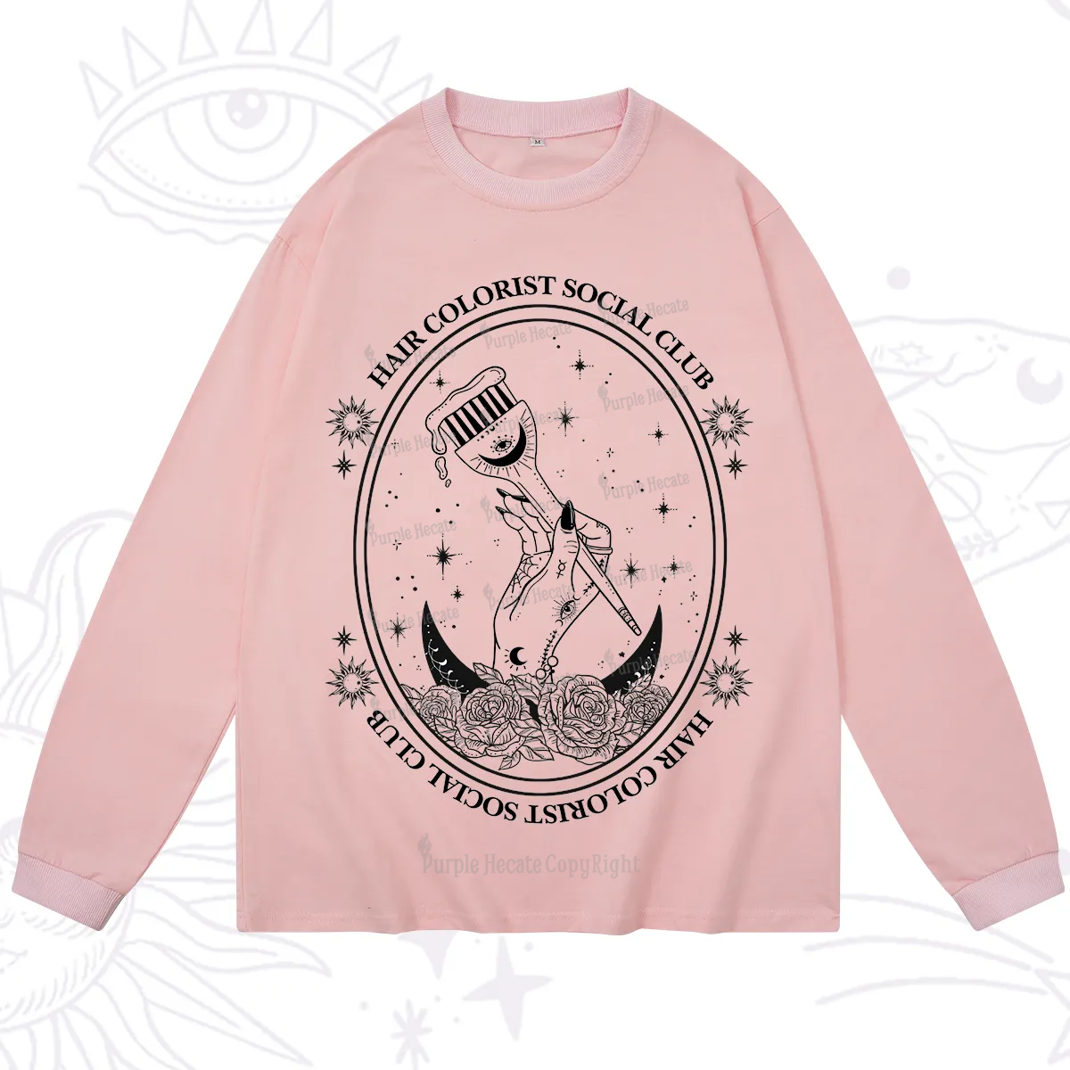 Purplehecate Hair Colorist Social Club Long Sleeve T-Shirt