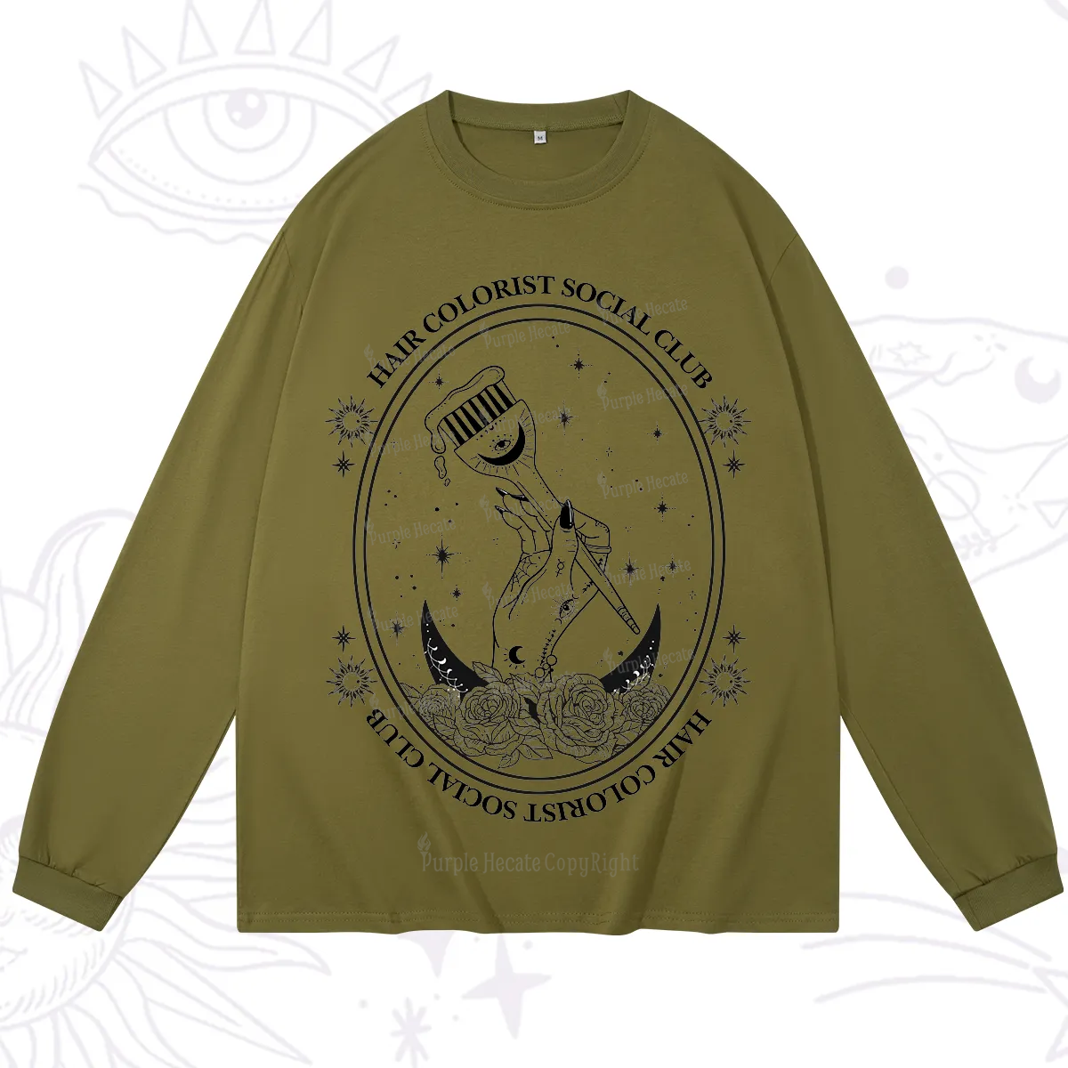 Purplehecate Hair Colorist Social Club Long Sleeve T-Shirt