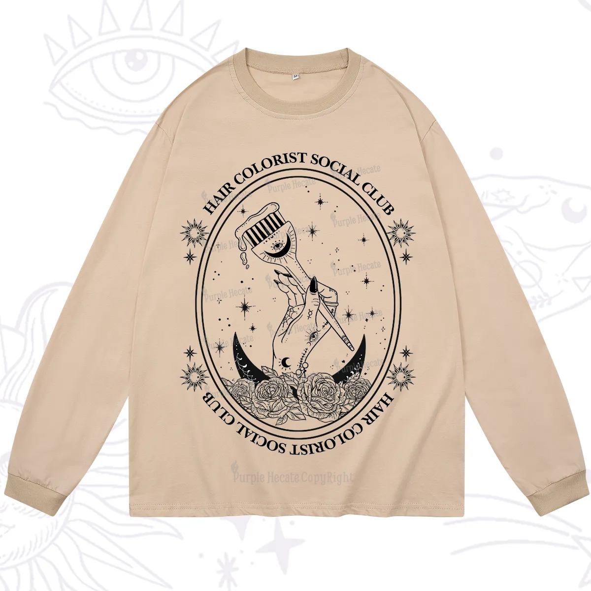 Purplehecate Hair Colorist Social Club Long Sleeve T-Shirt