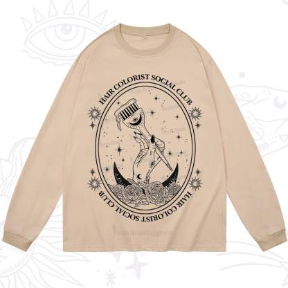 Purplehecate Hair Colorist Social Club Long Sleeve T-Shirt