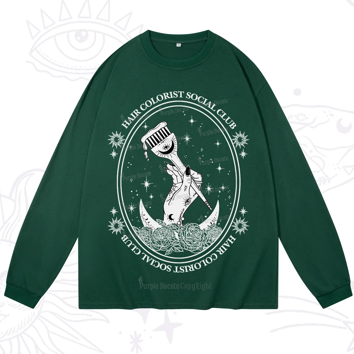 Purplehecate Hair Colorist Social Club Long Sleeve T-Shirt