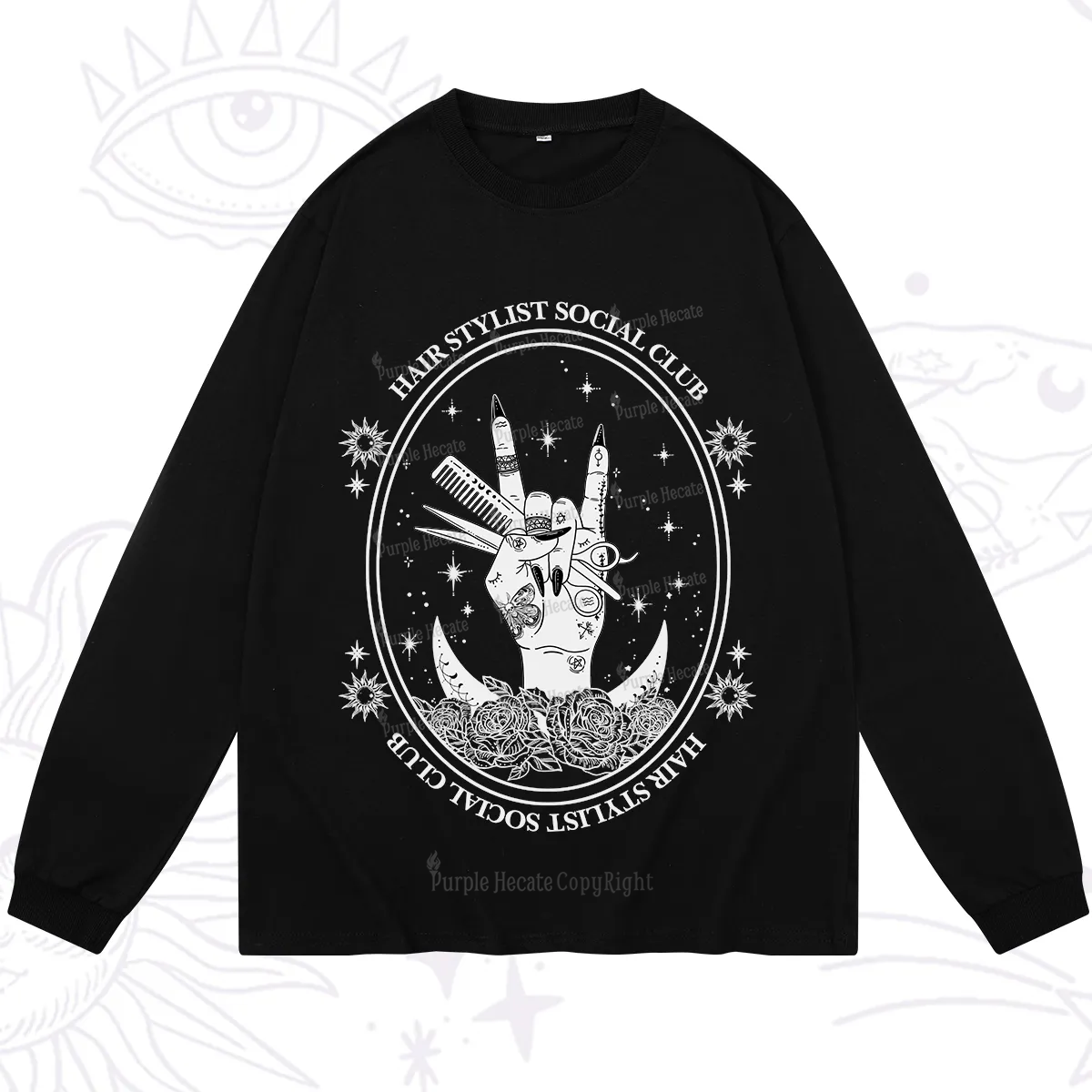 Purplehecate Hair Stylist Club Long Sleeve T-Shirt