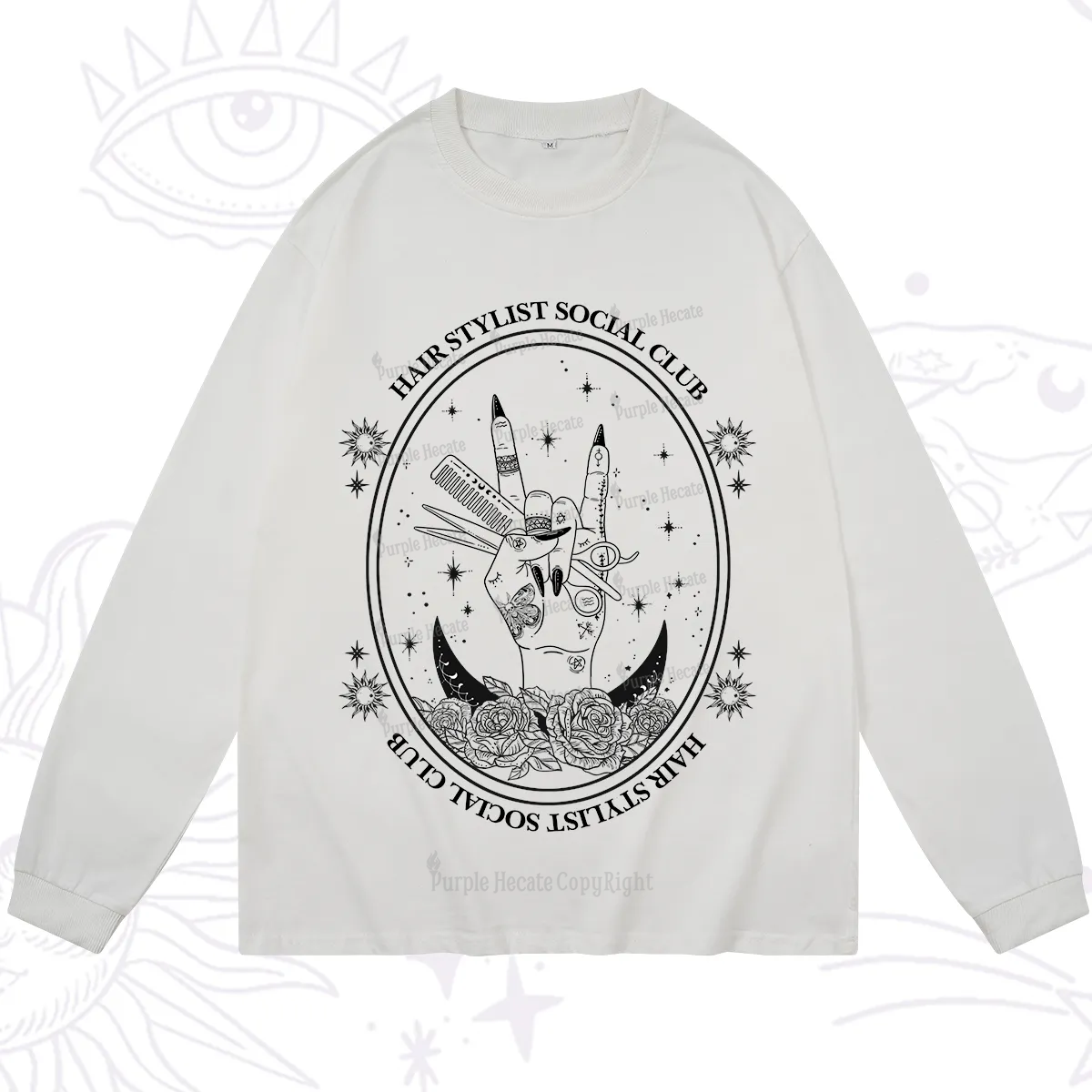 Purplehecate Hair Stylist Club Long Sleeve T-Shirt