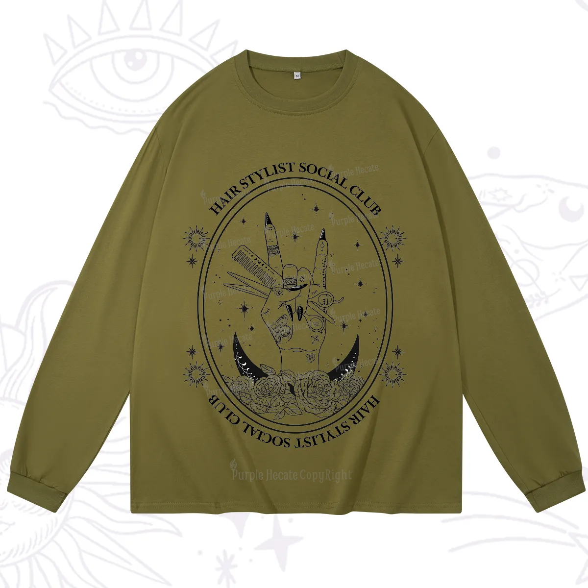 Purplehecate Hair Stylist Club Long Sleeve T-Shirt