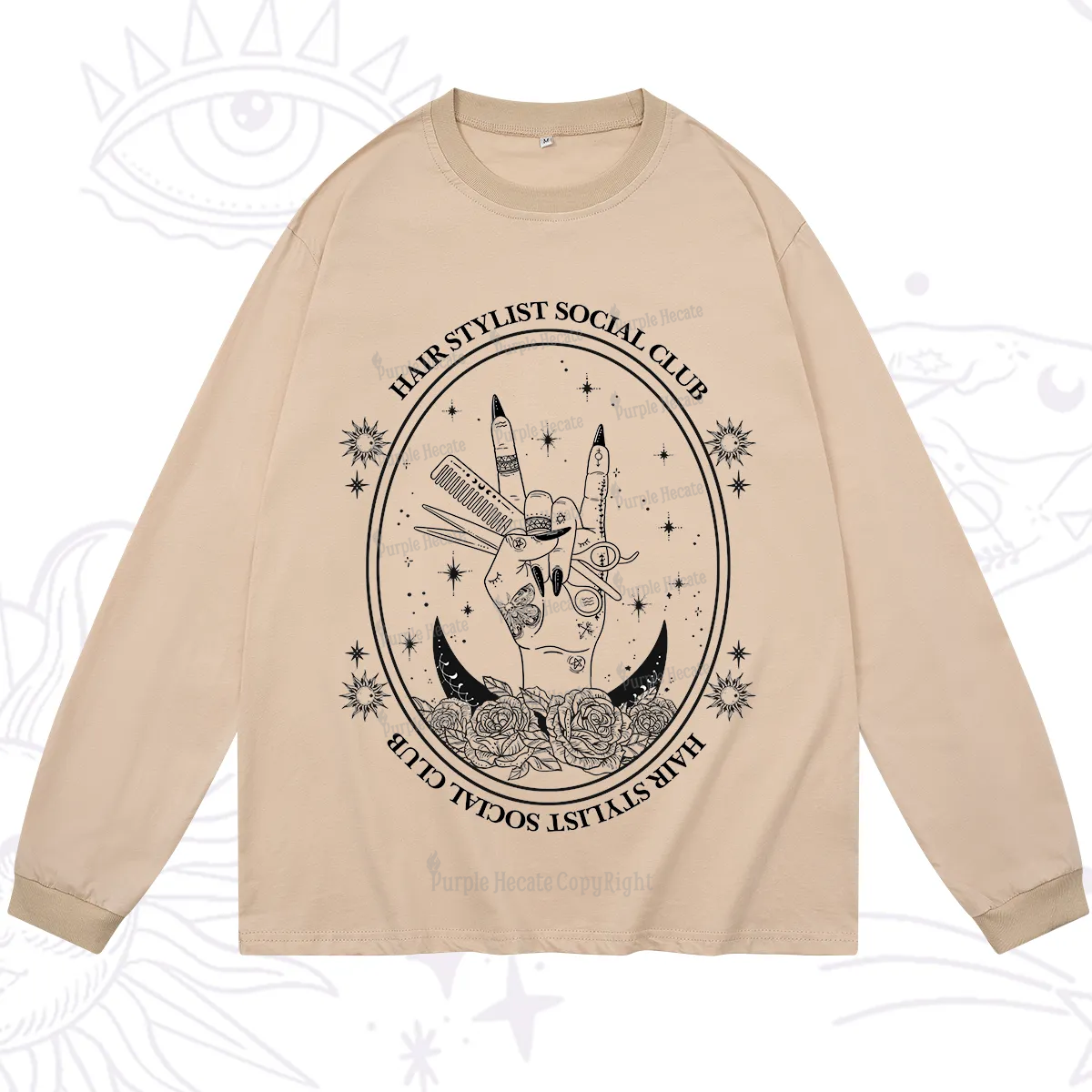 Purplehecate Hair Stylist Club Long Sleeve T-Shirt