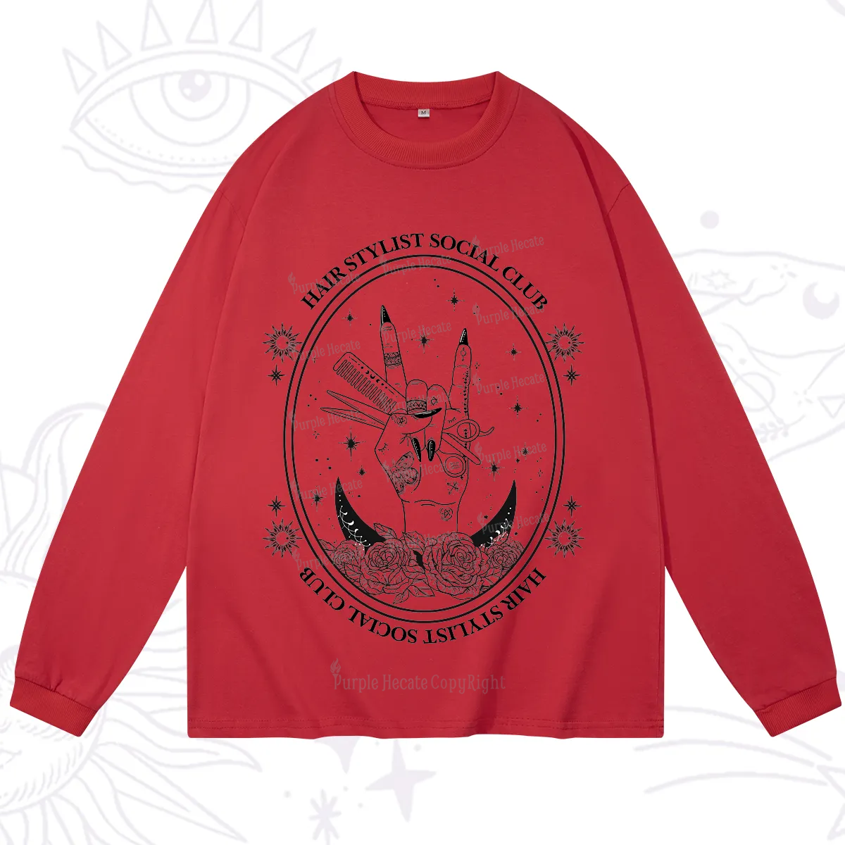 Purplehecate Hair Stylist Club Long Sleeve T-Shirt