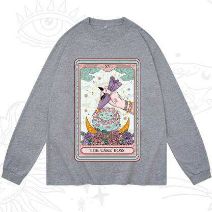 Purplehecate The Cake Boss Tarot Card Long Sleeve T-Shirt