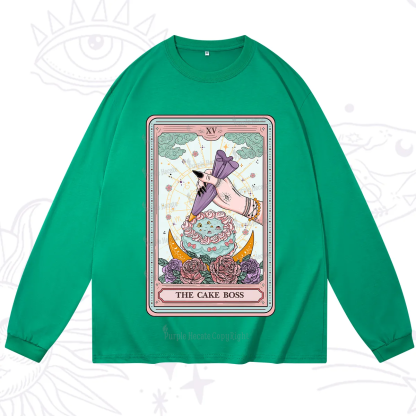 Purplehecate The Cake Boss Tarot Card Long Sleeve T-Shirt
