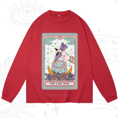 Purplehecate The Cake Boss Tarot Card Long Sleeve T-Shirt