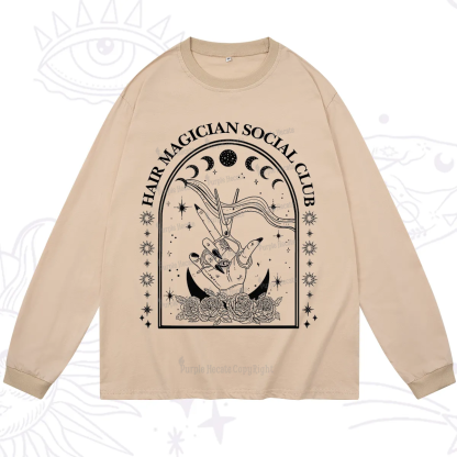 Purplehecate Hair Magician Social Club Collective Long Sleeve T-Shirt