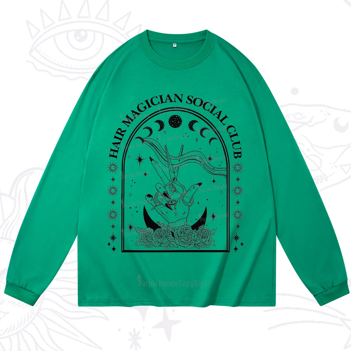 Purplehecate Hair Magician Social Club Collective Long Sleeve T-Shirt