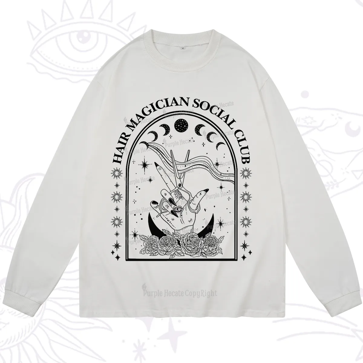 Purplehecate Hair Magician Social Club Collective Long Sleeve T-Shirt