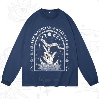 Purplehecate Hair Magician Social Club Collective Long Sleeve T-Shirt